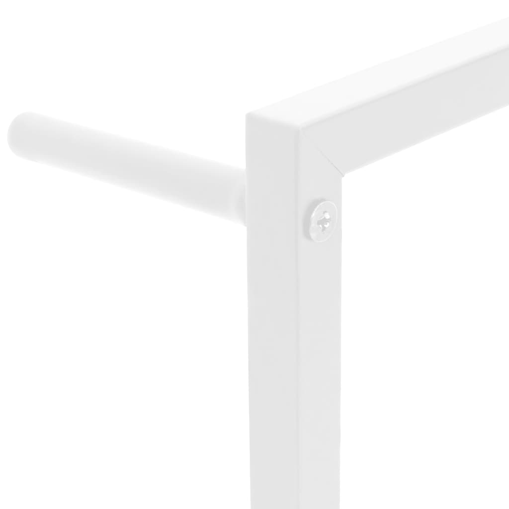 Portasciugamani Bianco 45x10x115 cm Acciaio