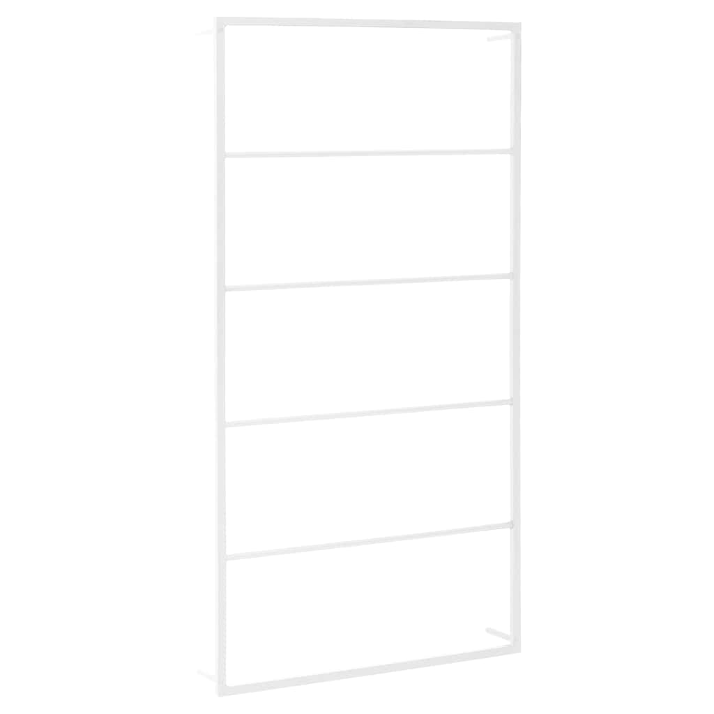 Portasciugamani Bianco 60x10x116 cm Acciaio