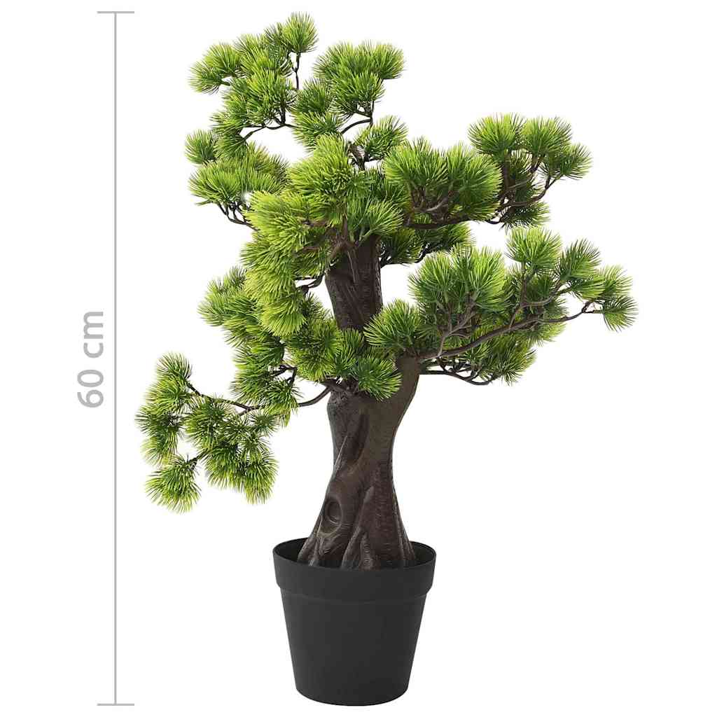 Bonsai di Pino Artificiale con Vaso 60 cm Verde