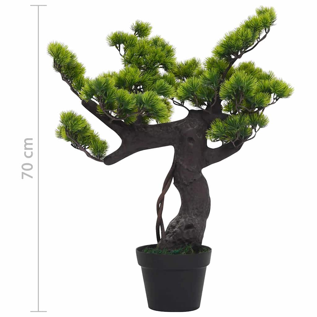 Bonsai di Pino Artificiale con Vaso 70 cm Verde
