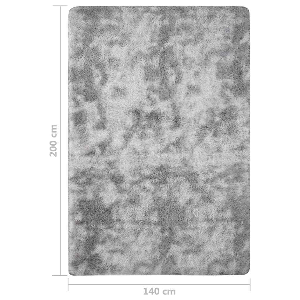 Tappeto Shaggy a Pelo Lungo Grigio 200x140 cm