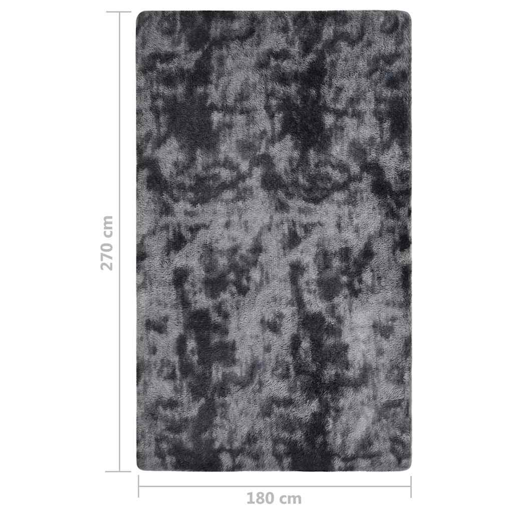 Tappeto Shaggy a Pelo Lungo Antracite 270x180 cm