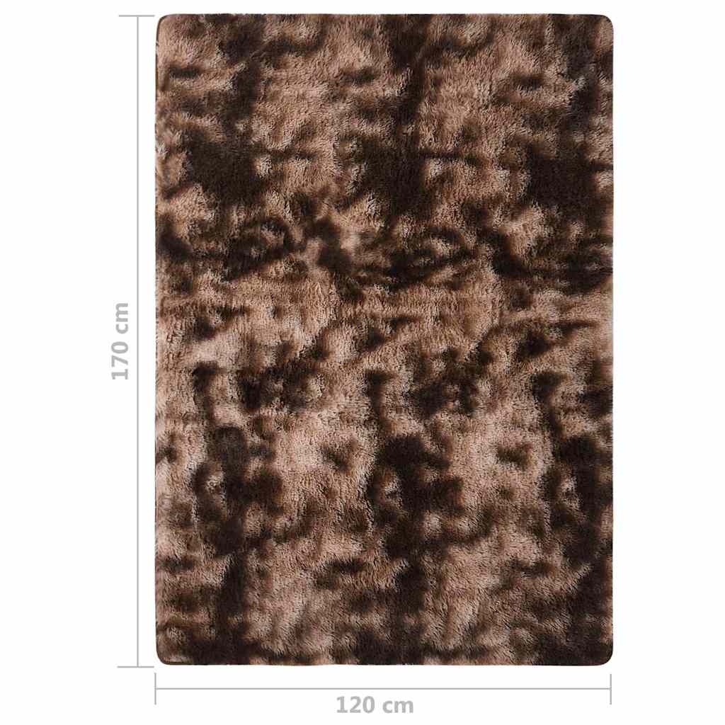 Tappeto Shaggy a Pelo Lungo Grigio Talpa 170x120 cm