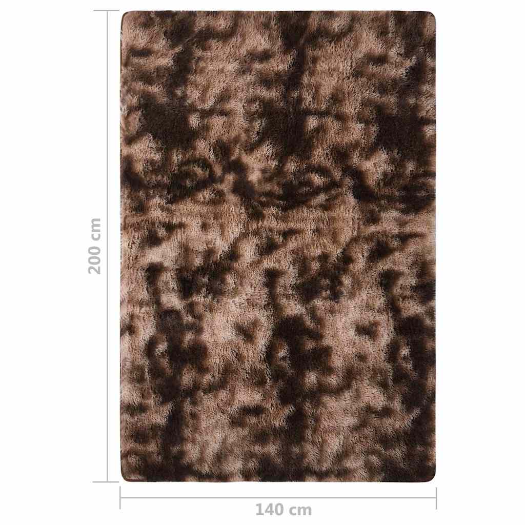 Tappeto Shaggy a Pelo Lungo Grigio Talpa 200x140 cm