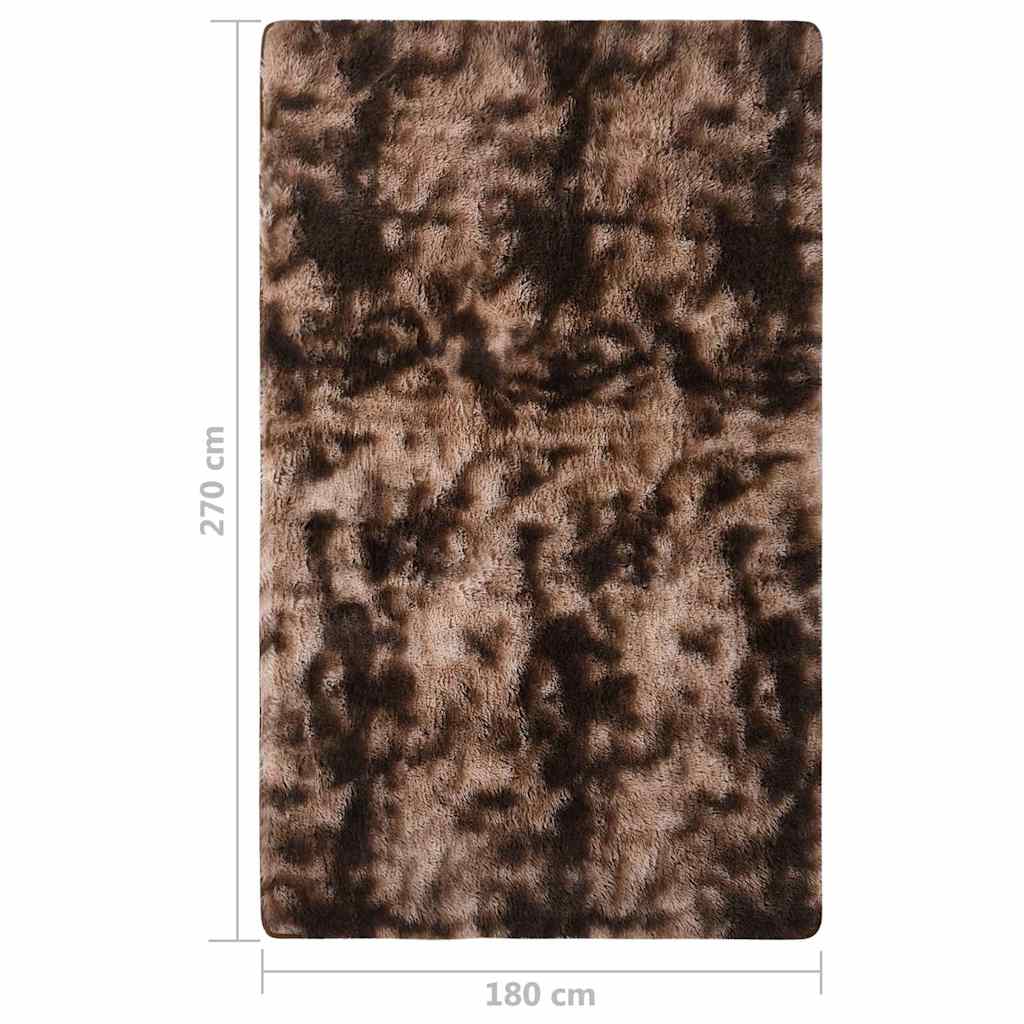 Tappeto Shaggy a Pelo Lungo Grigio Talpa 270x180 cm
