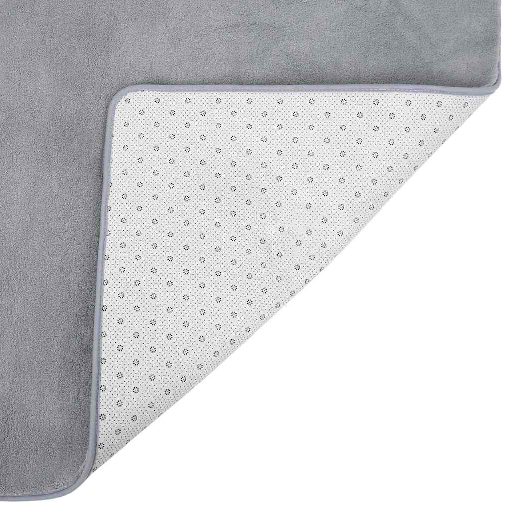 Tappeto a Pelo Corto Grigio 170x120 cm
