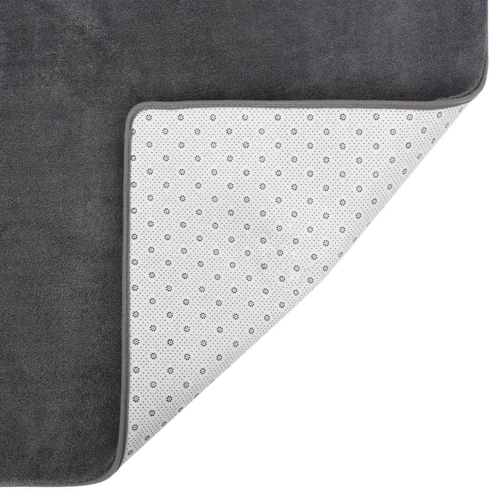 Tappeto a Pelo Corto Antracite 200x140 cm