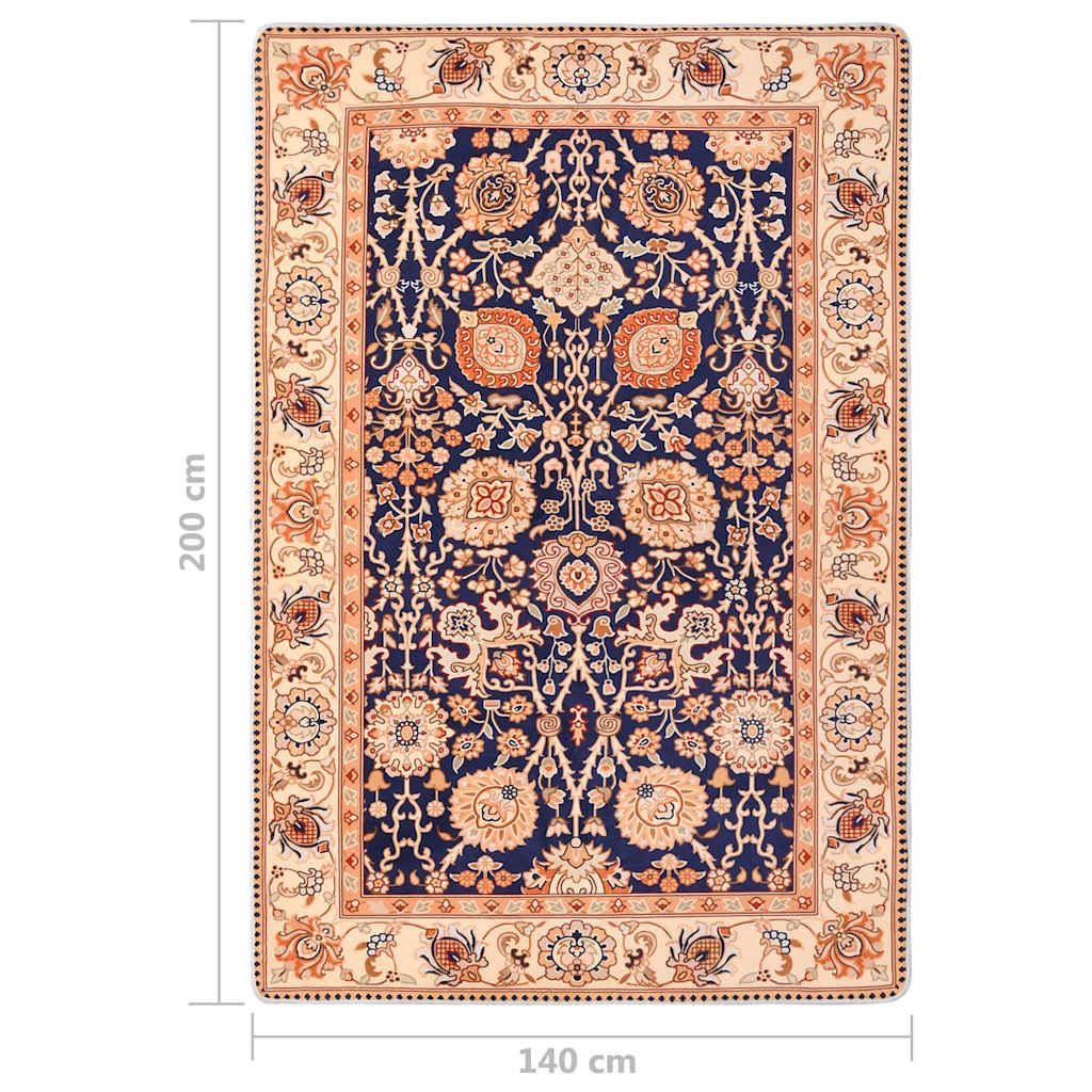 Tappeto Orientale Stampato Multicolore 140x200 cm