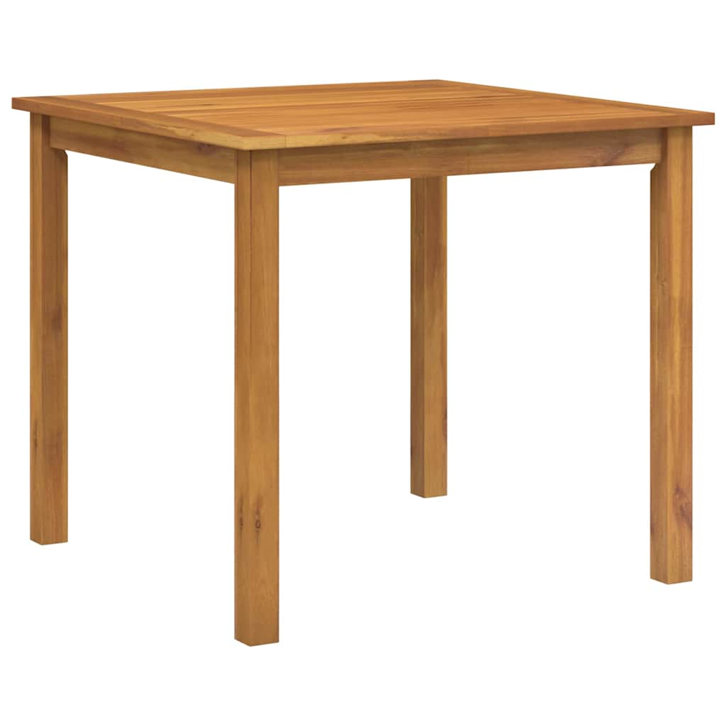 Set da Pranzo per Giardino 5 pz Nero Legno di Acacia Massello