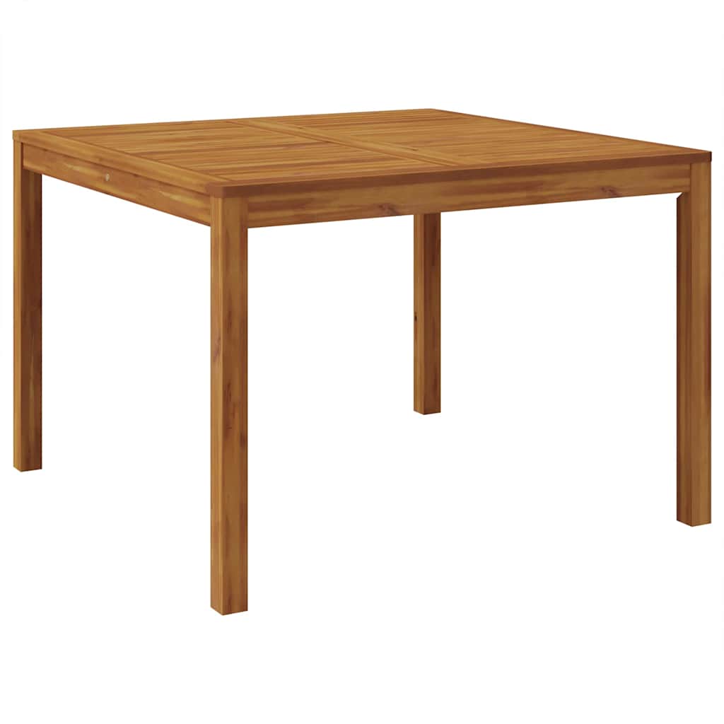 Set da Pranzo per Giardino 5 pz Nero Legno di Acacia Massello