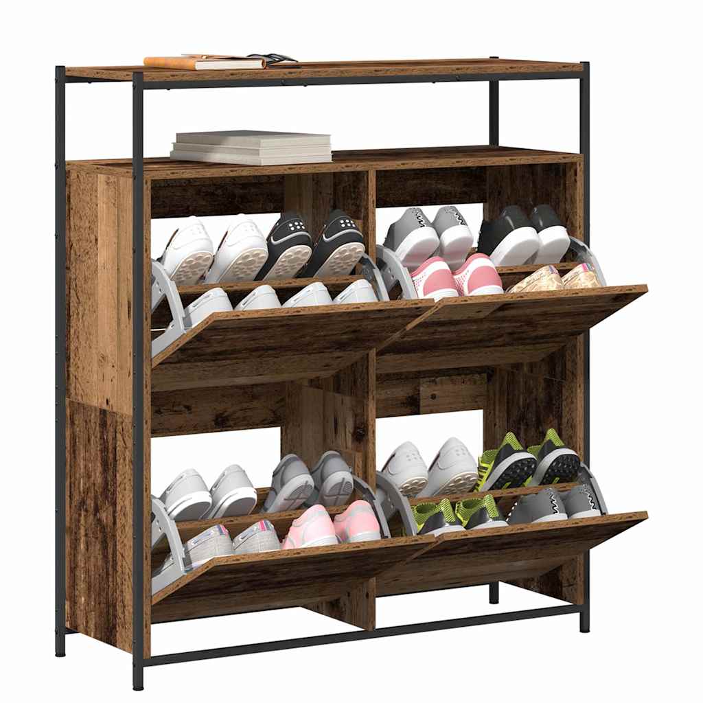 Mobile per scarpe 100 x 34 x 112 cm Legno ingegnerizzato