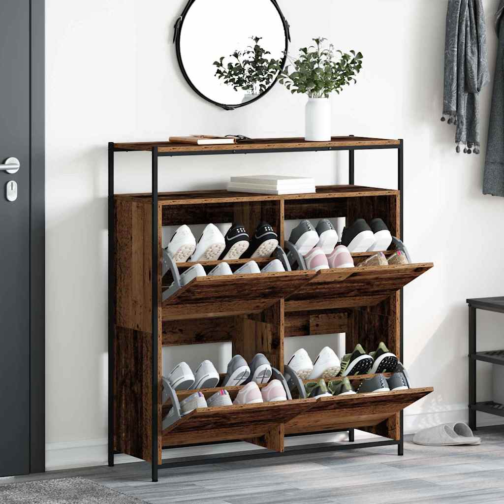 Mobile per scarpe 100 x 34 x 112 cm Legno ingegnerizzato