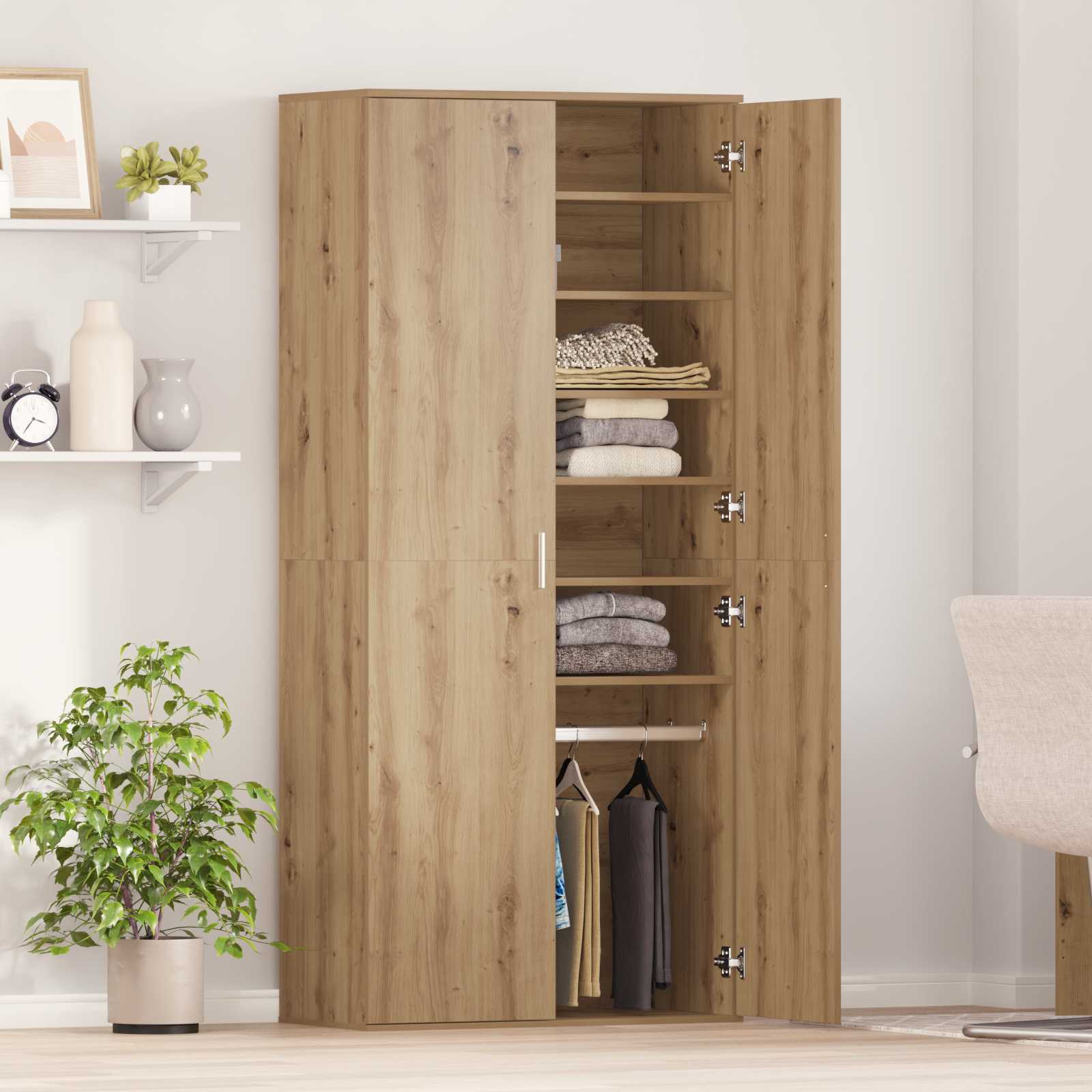 Credenza 80 x 39 x 178 cm Legno ingegnerizzato