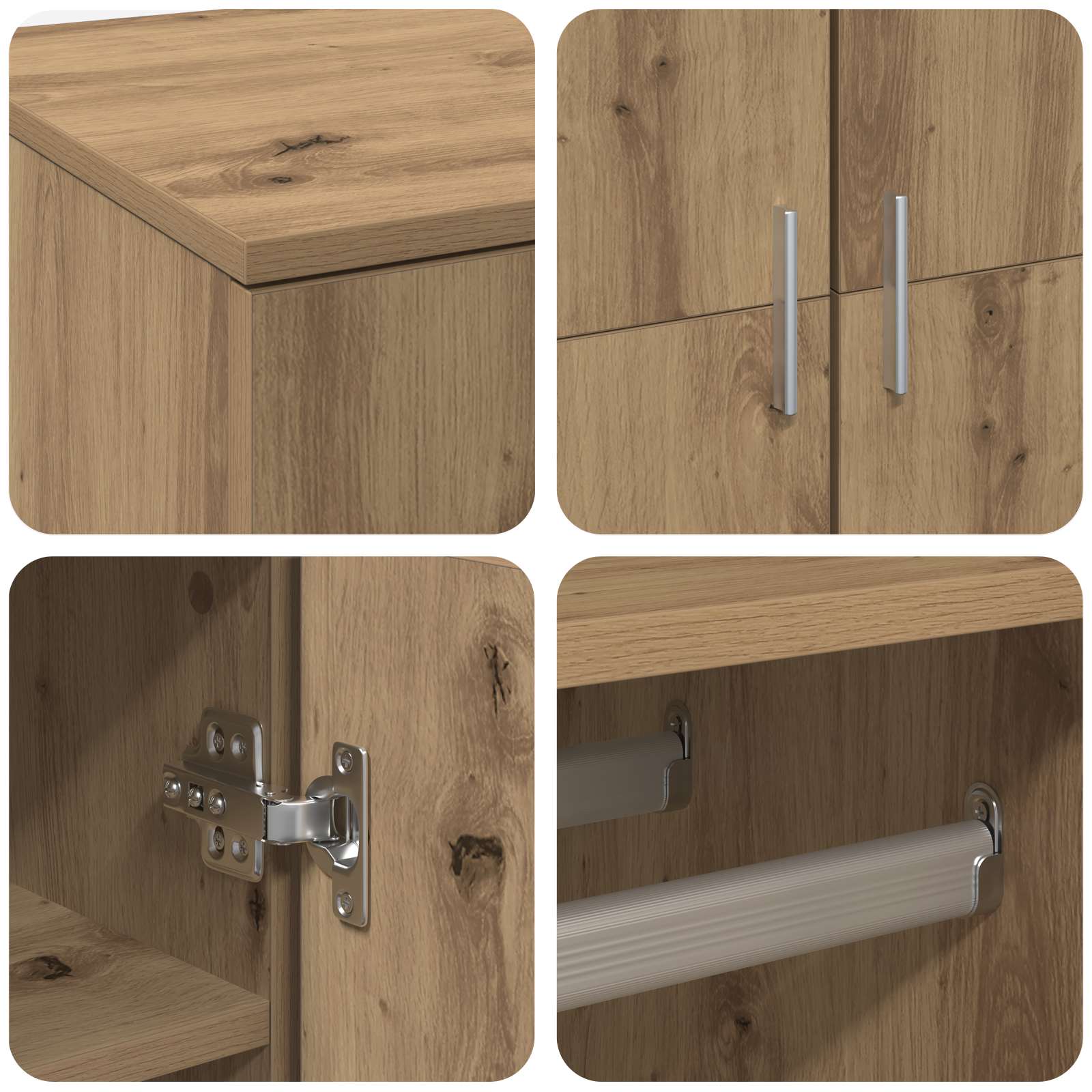 Credenza 80 x 39 x 178 cm Legno ingegnerizzato