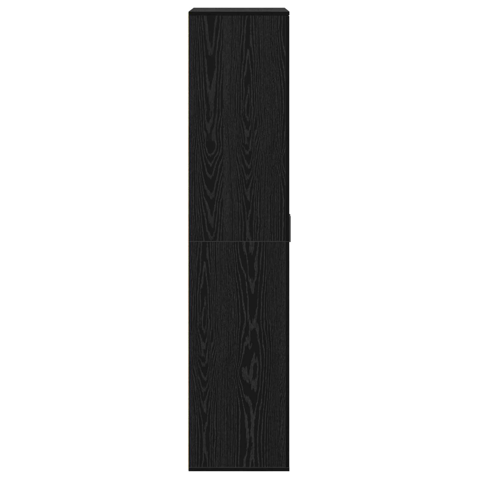 Credenza 80 x 39 x 178 cm Legno ingegnerizzato Rovere Nero