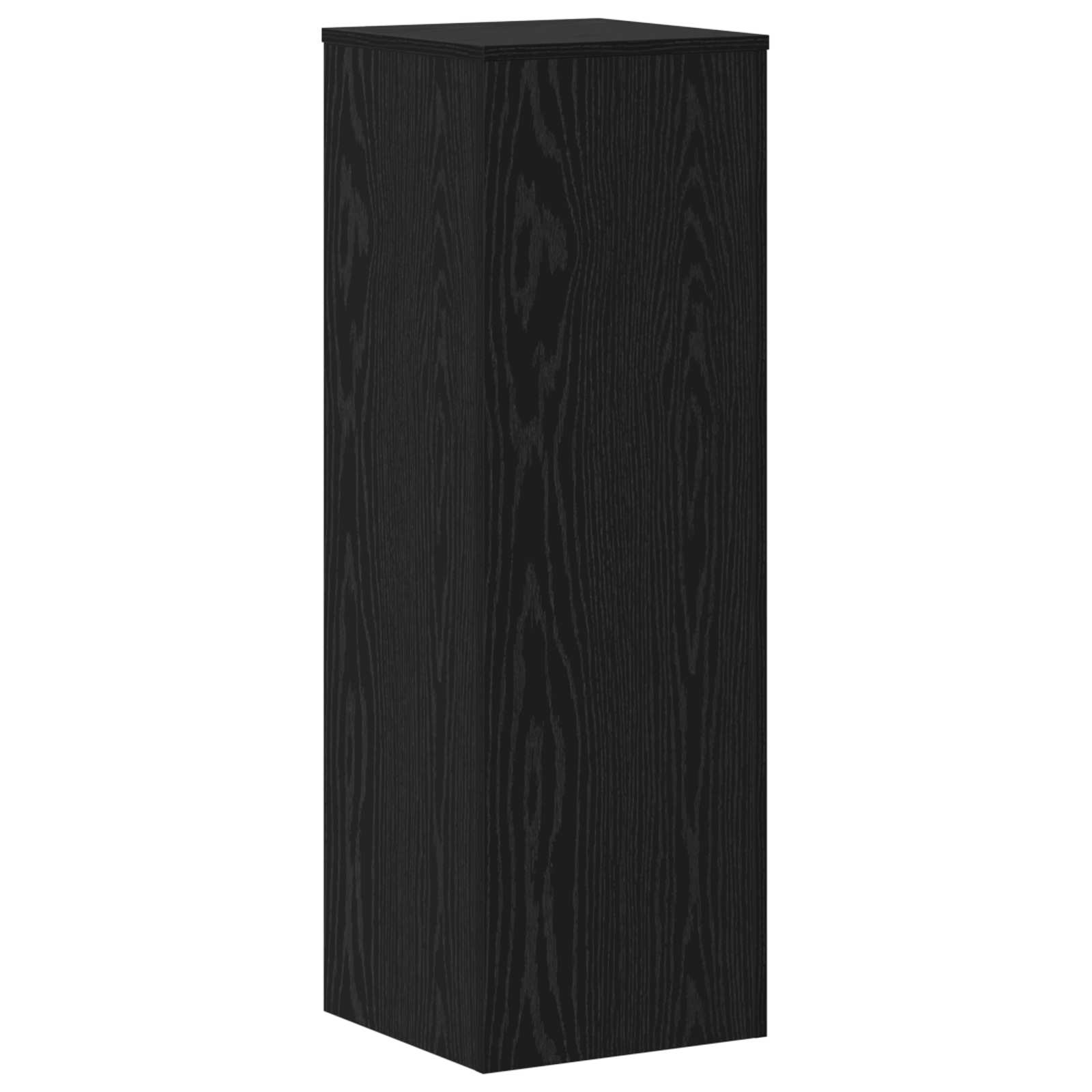 Supporto per piante 2 pz Rovere Nero 33 x 33 x 100 cm