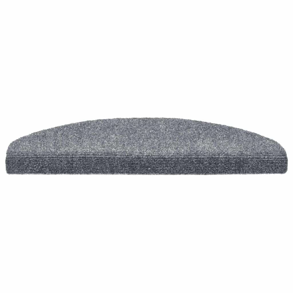 Tappetini per scale autoadesivi 20 pz 65x21x4 cm Grigio chiaro Semicircolari Grandi