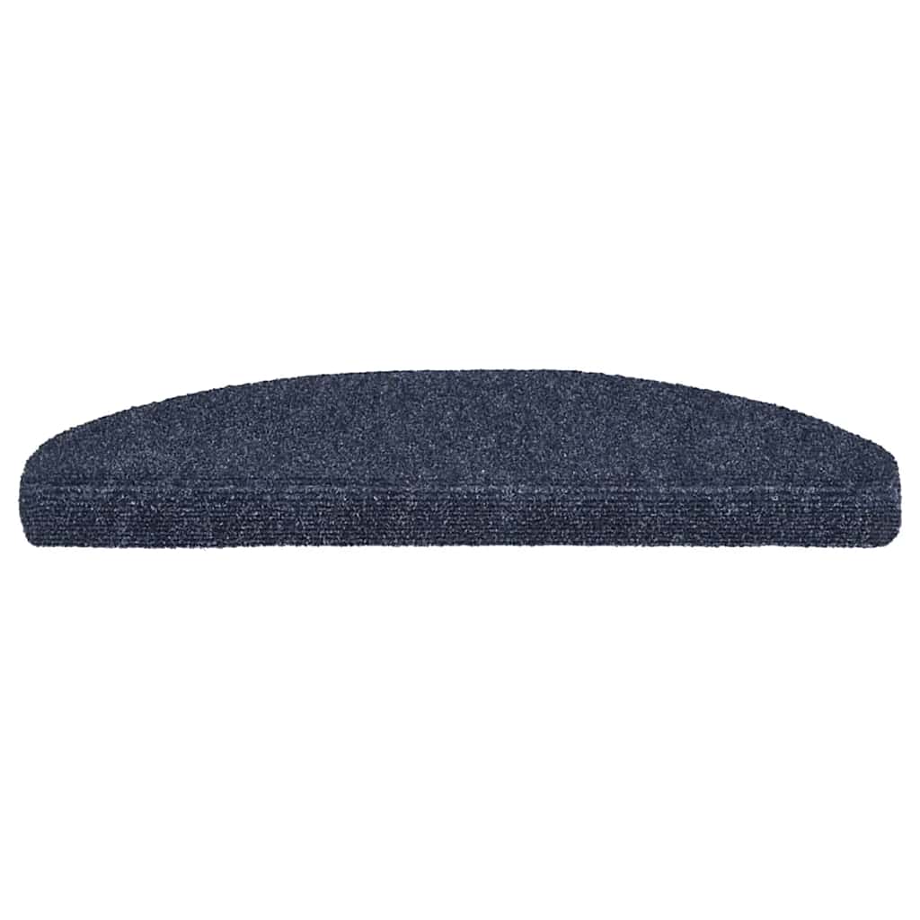 Tappetini per scale autoadesivi 20 pz 65x21x4 cm blu semicircolari grandi
