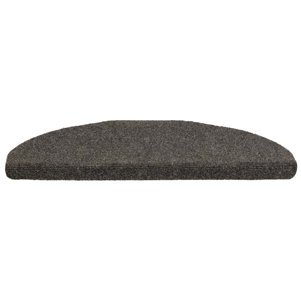 Tappetini per scale autoadesivi 20 pz 65x21x4 cm Antracite Semicircolari Grandi