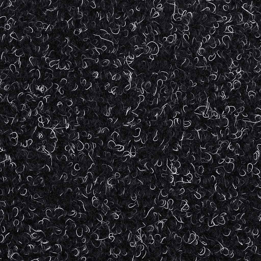 Tappetini per scale autoadesivi 30 pz 65x21x4 cm neri semicircolari grandi