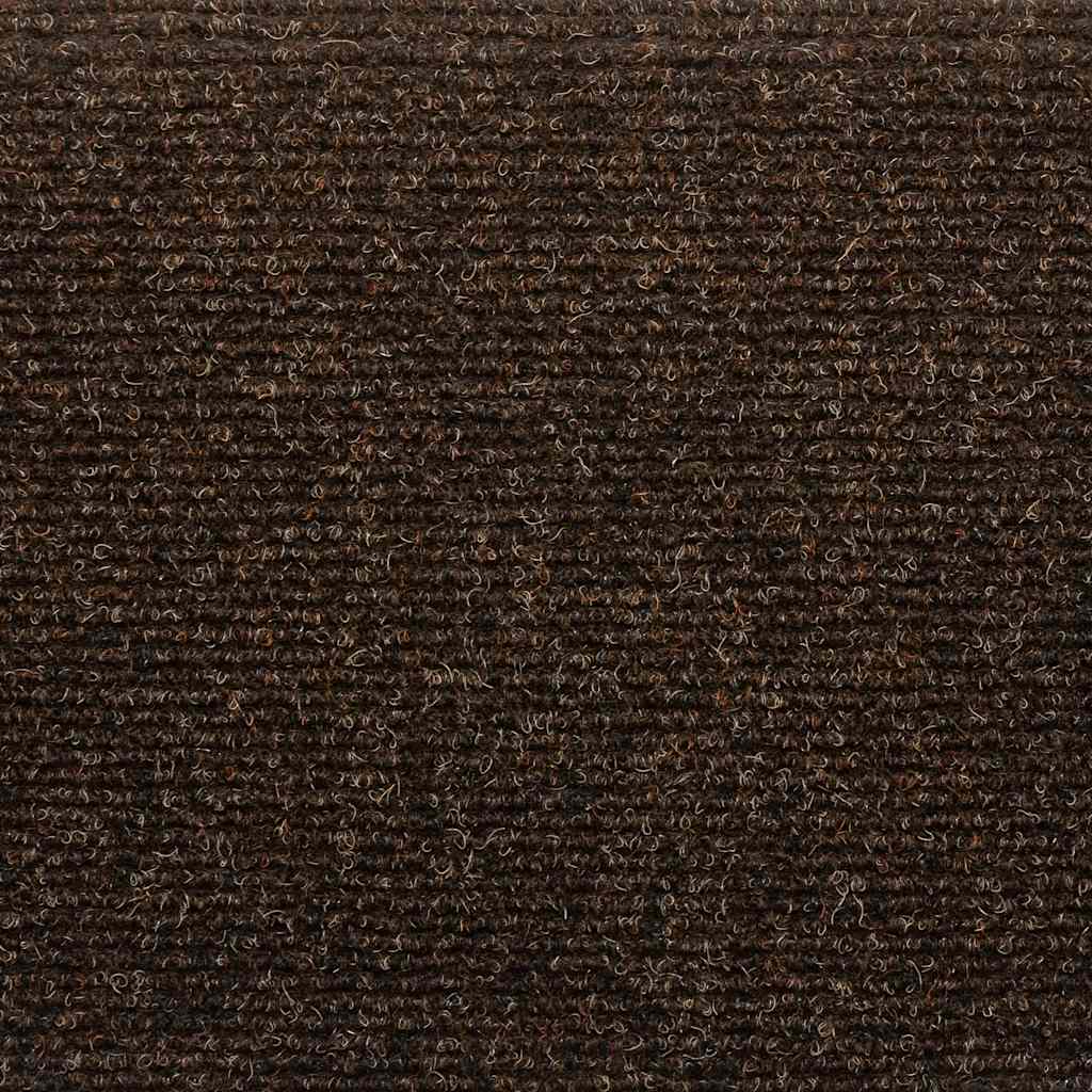 Tappetini per scale autoadesivi 30 pz 65x21x4 cm marrone semicircolari grandi