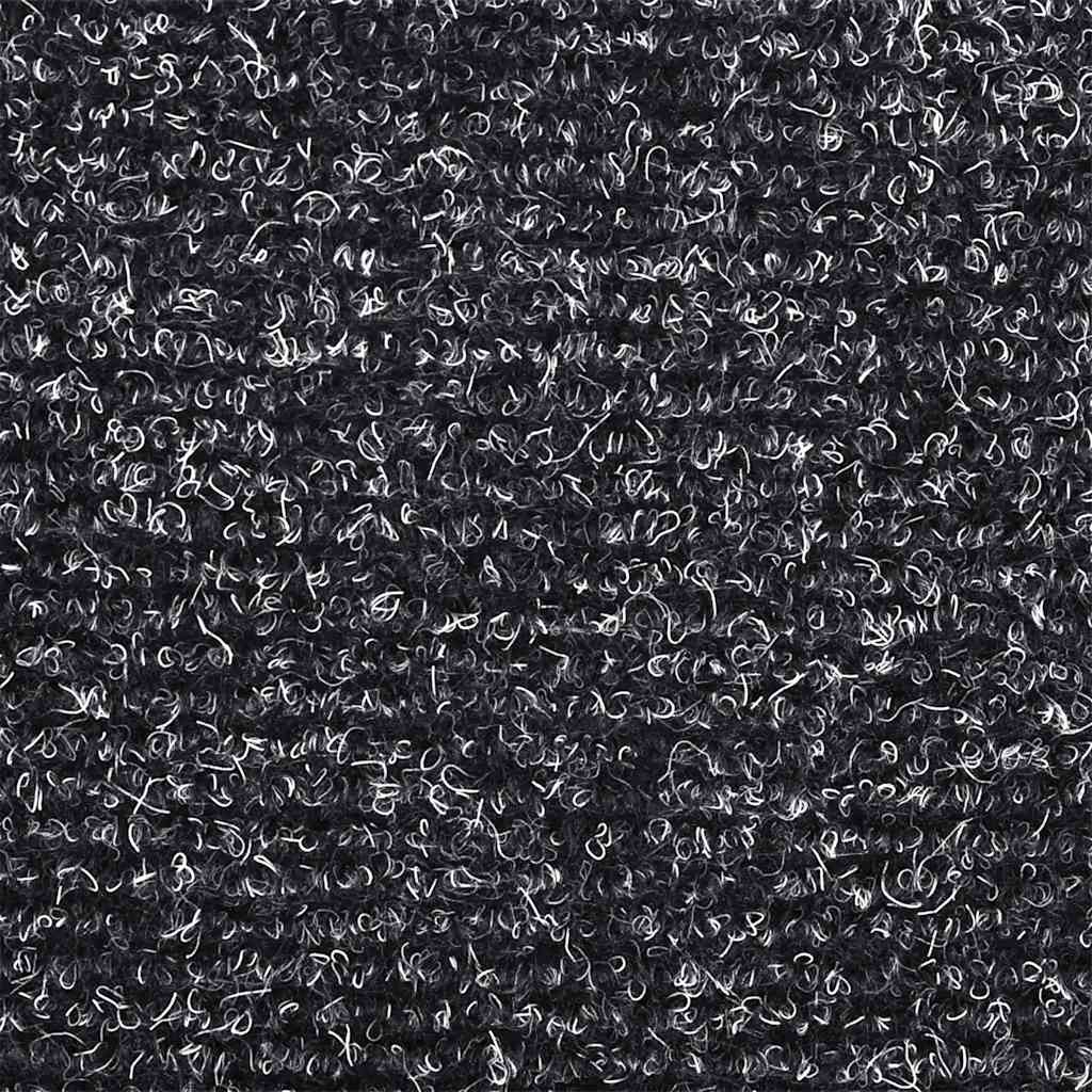Tappetini per scale autoadesivi 20 pz 56x17x3 cm Grigio scuro semicircolari