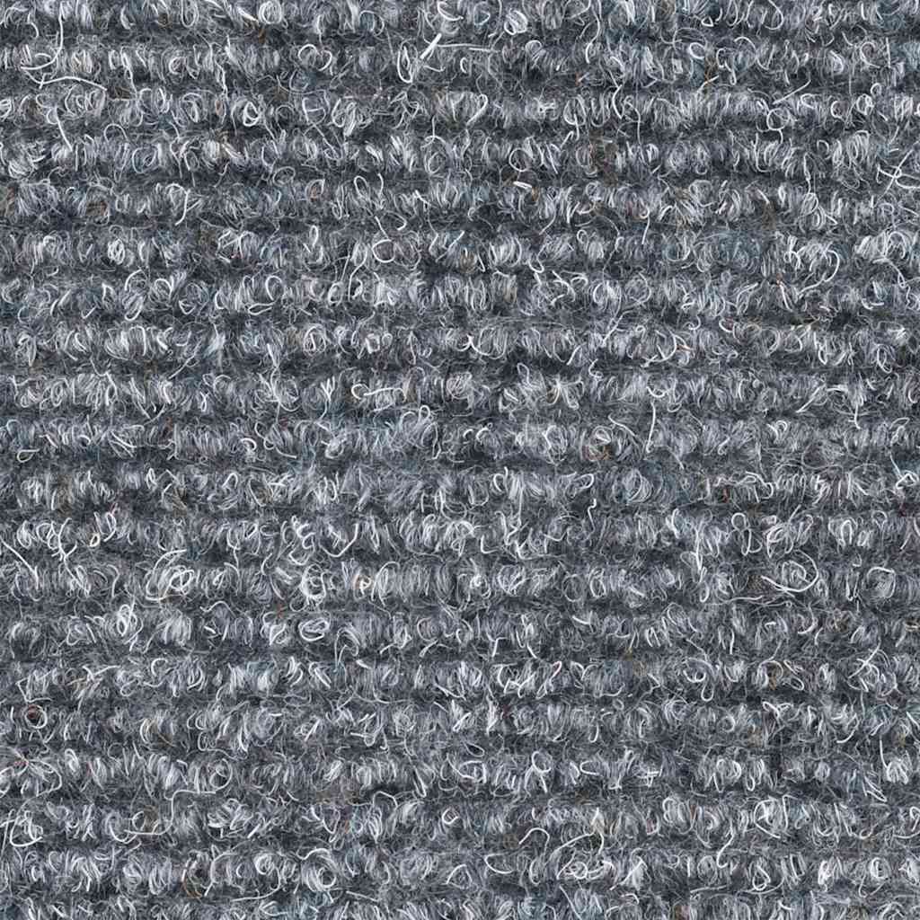 Tappetini per scale autoadesivi 20 pz 56x17x3 cm Grigio chiaro semicircolari