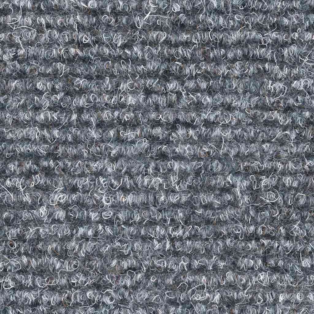 Tappetini per scale autoadesivi 30 pz 56x17x3 cm Grigio chiaro semicircolari