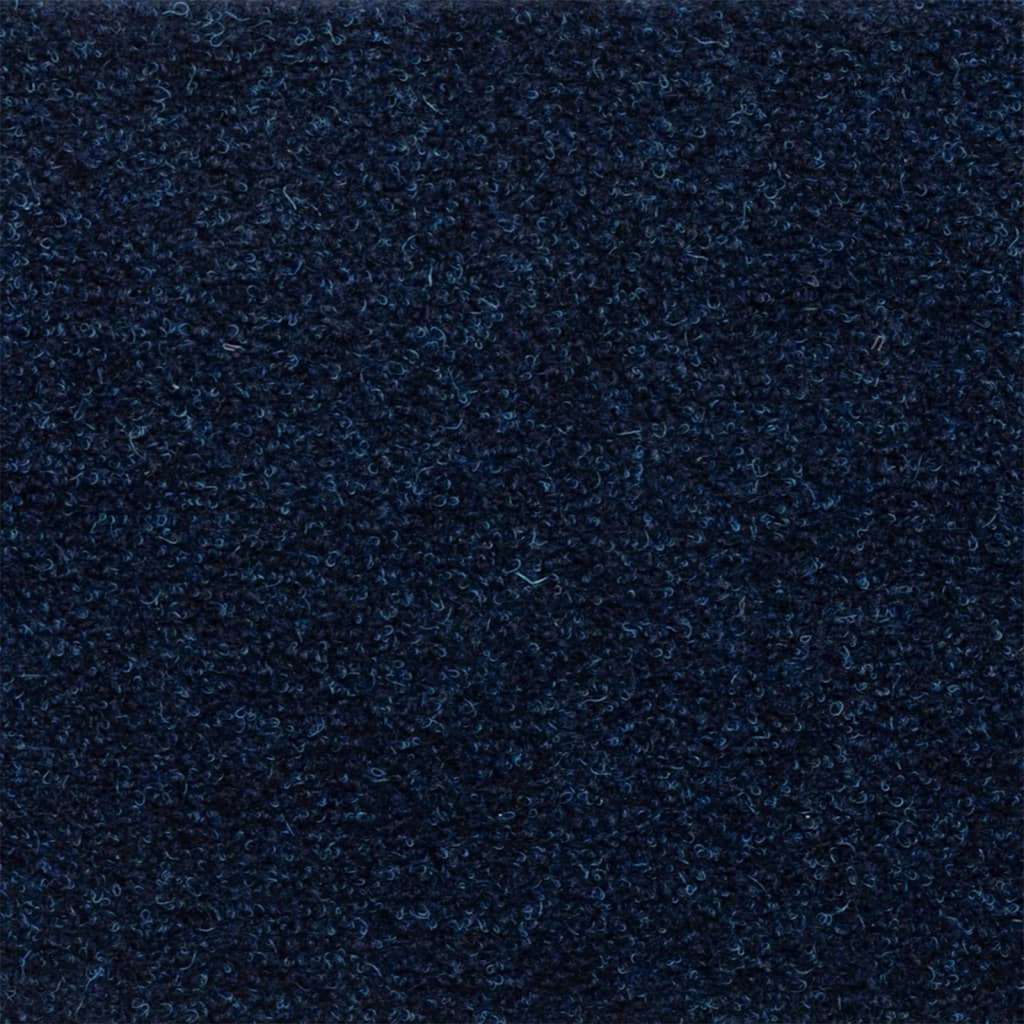 Tappetini per scale autoadesivi 30 pz 65x21x4 cm blu navy bordo rettangolare