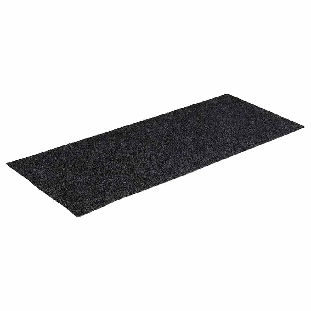 Tappetini per scale autoadesivi 30 pz 60x25 cm Grigio Scuro rettangolari