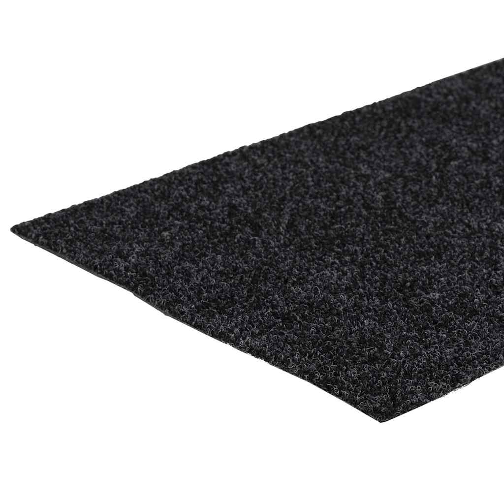 Tappetini per scale autoadesivi 30 pz 60x25 cm Grigio Scuro rettangolari
