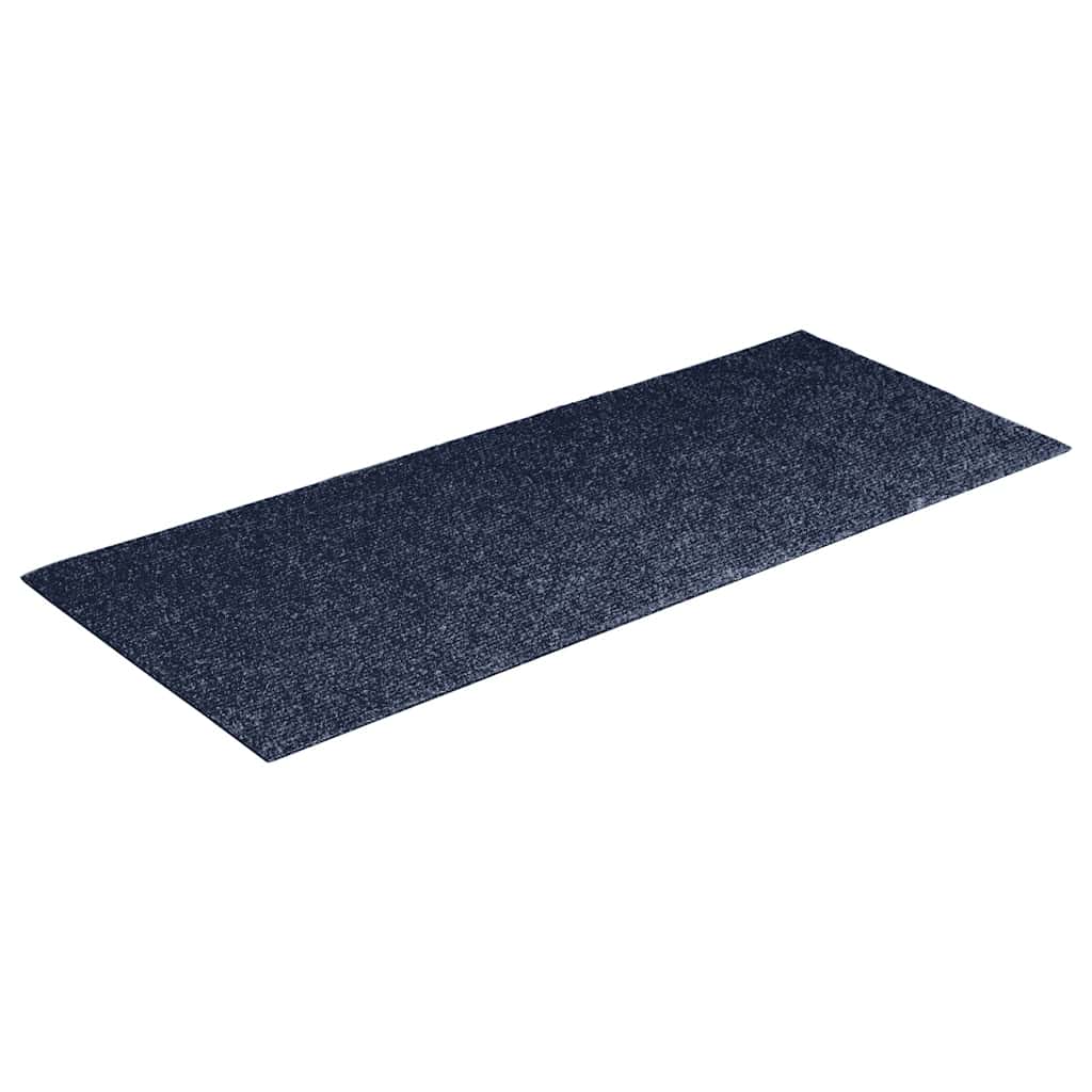 Tappetini per scale autoadesivi 30 pz 60x25 cm Grigio Blu Rettangolari