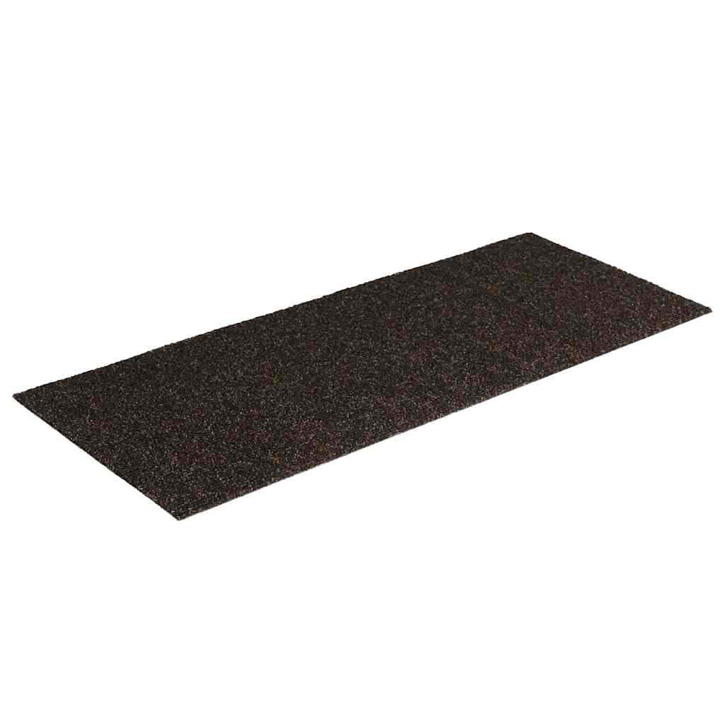 Tappetini per scale autoadesivi 30 pz 60x25 cm marrone scuro rettangolari