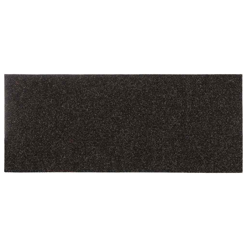 Tappetini per scale autoadesivi 30 pz 60x25 cm marrone scuro rettangolari