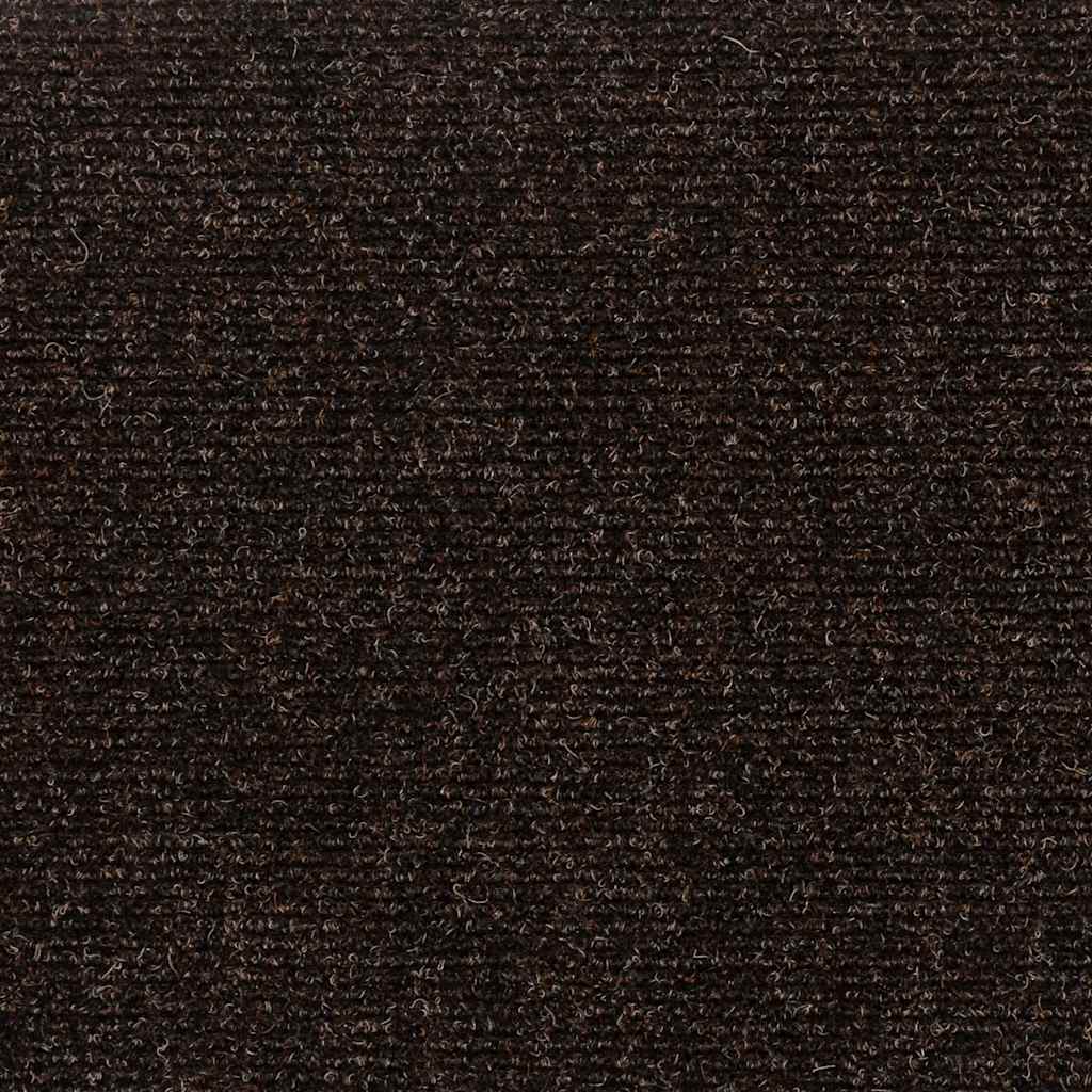 Tappetini per scale autoadesivi 30 pz 60x25 cm marrone scuro rettangolari