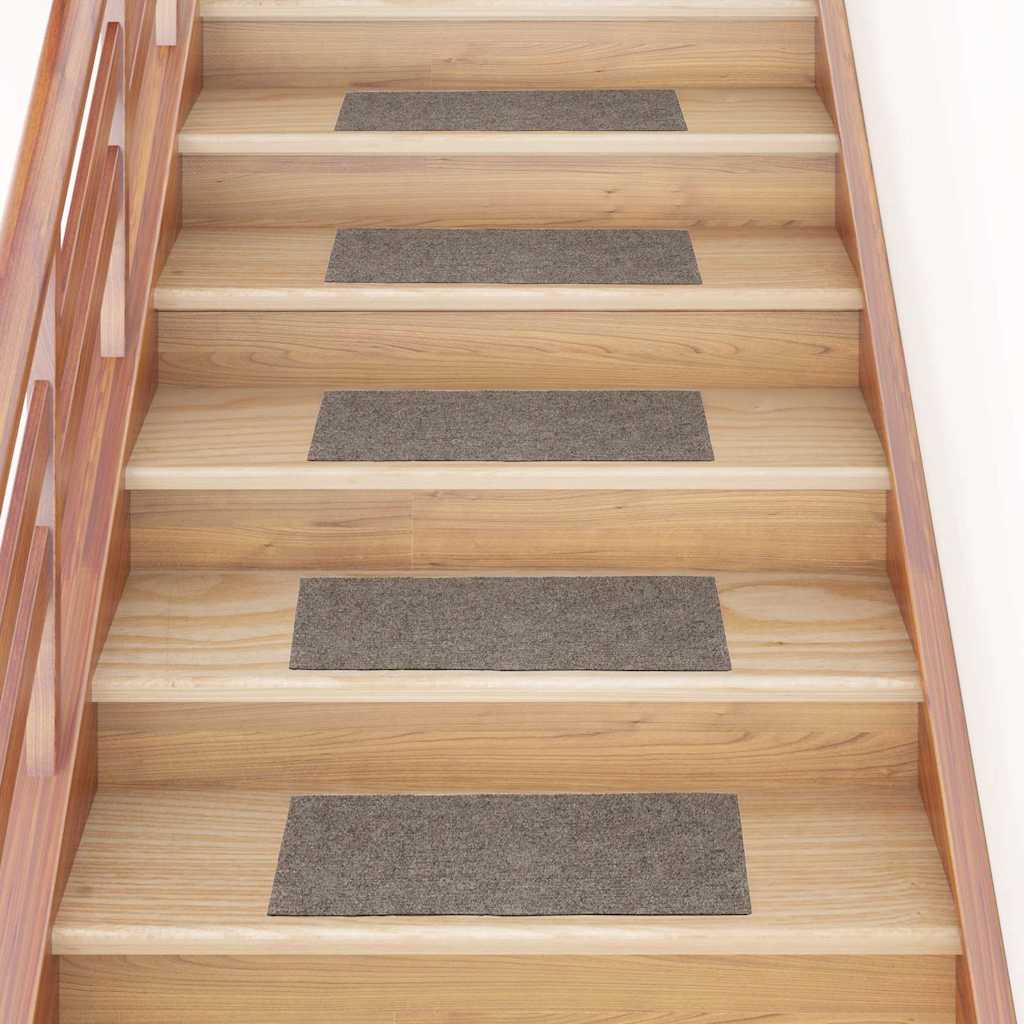 Tappetini per scale autoadesivi 30 pz 60x25 cm beige rettangolari