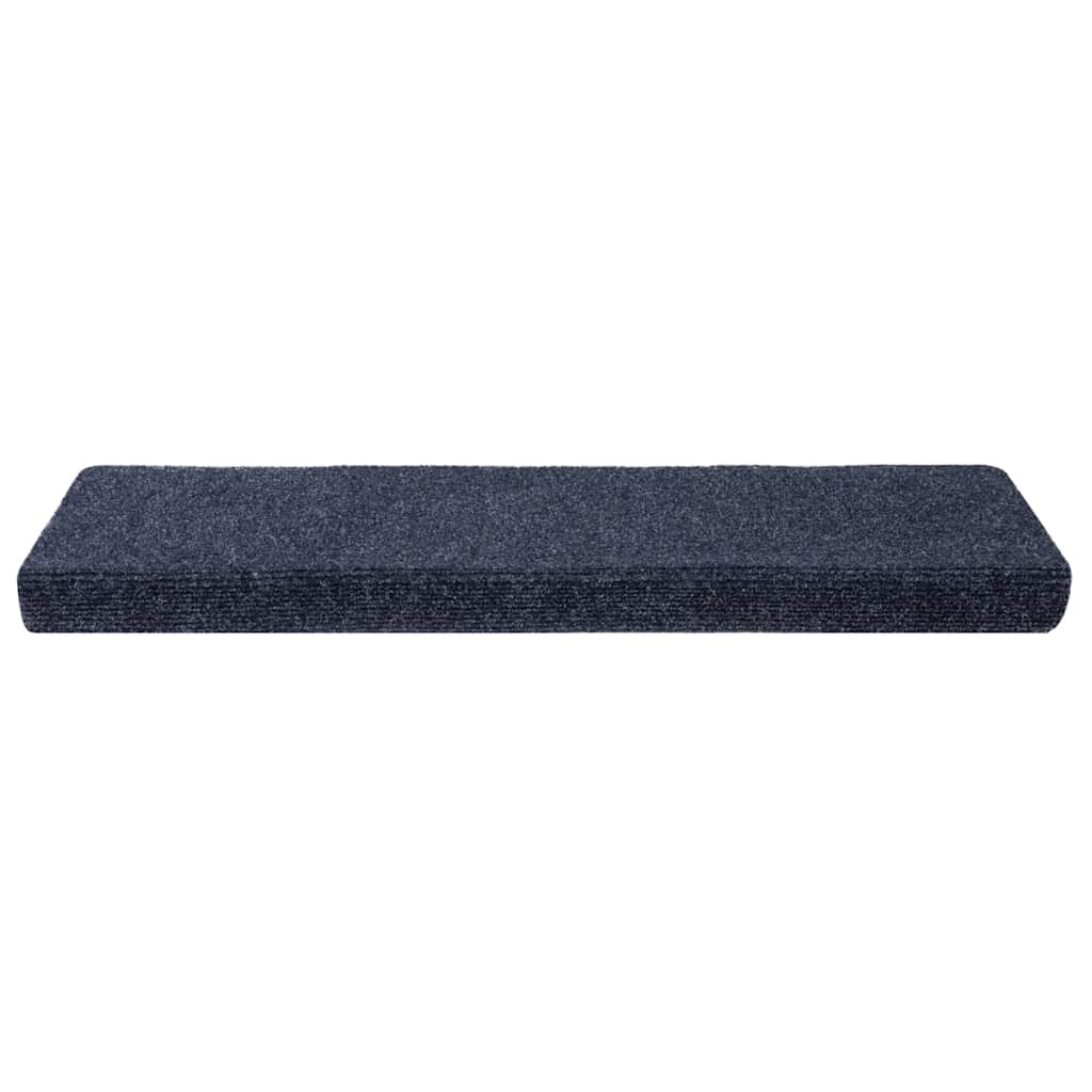 Tappetini per scale autoadesivi 20 pz 65x21x4 cm Antracite Bordo rettangolare