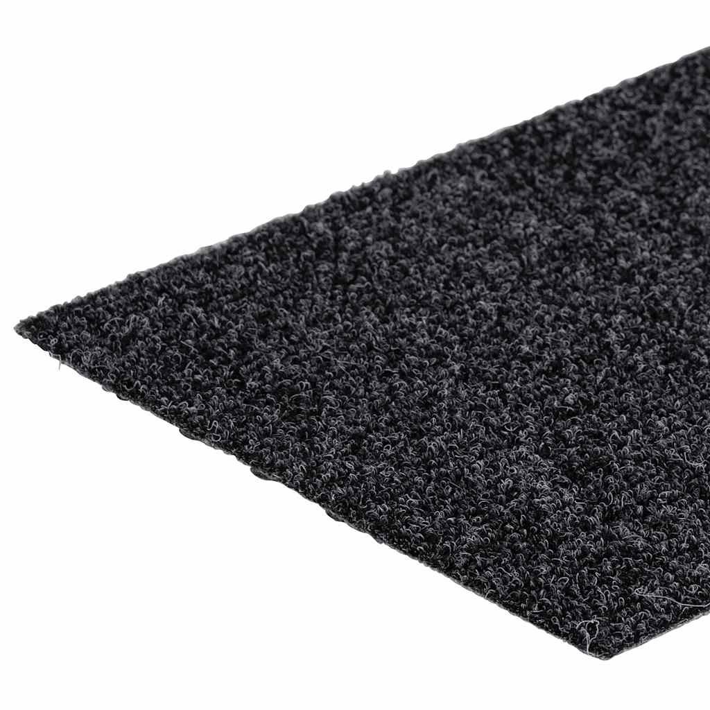 Tappetini per scale autoadesivi 30 pz 76x20 cm Grigio Scuro Rettangolari