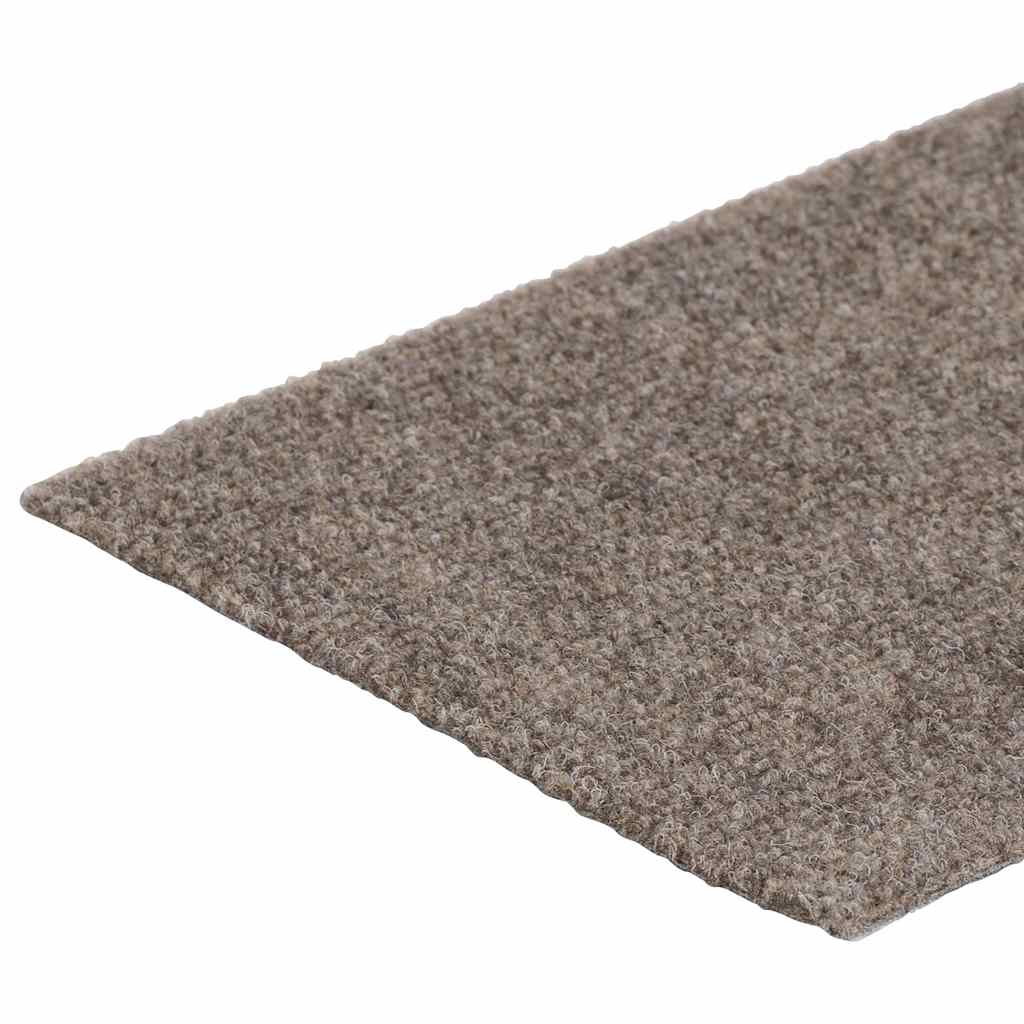 Tappetini per scale autoadesivi 30 pz 76x20 cm Beige Rettangolari