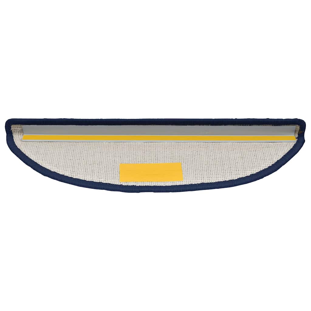 Tappetini per scale 30 pz 56x17x3 cm blu semicircolari