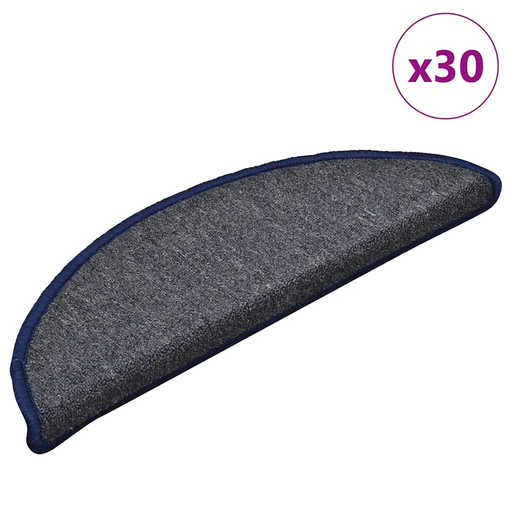 Tappetini per scale autoadesivi 30 pz 56 x 17 x 3 cm Non-Slip
