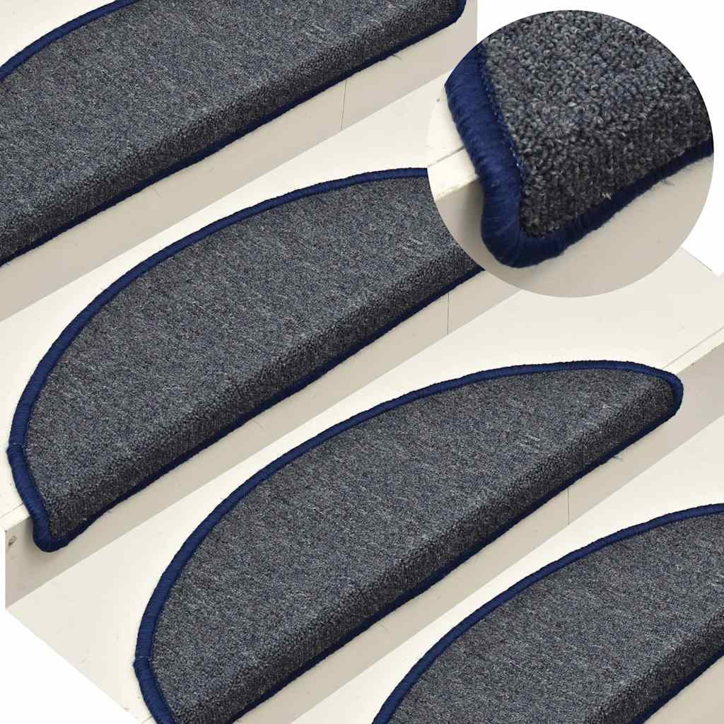 Tappetini per scale autoadesivi 30 pz 56 x 17 x 3 cm Non-Slip