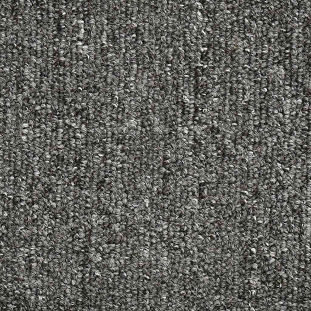 Tappetini per scale 30 pz 56x17x3 cm Grigio e Nero Semicircolari