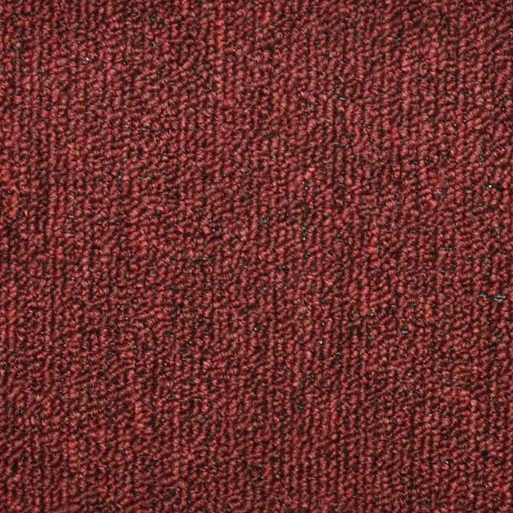 Tappetini per scale 30 pz 56x17x3 cm Bordeaux semicircolari