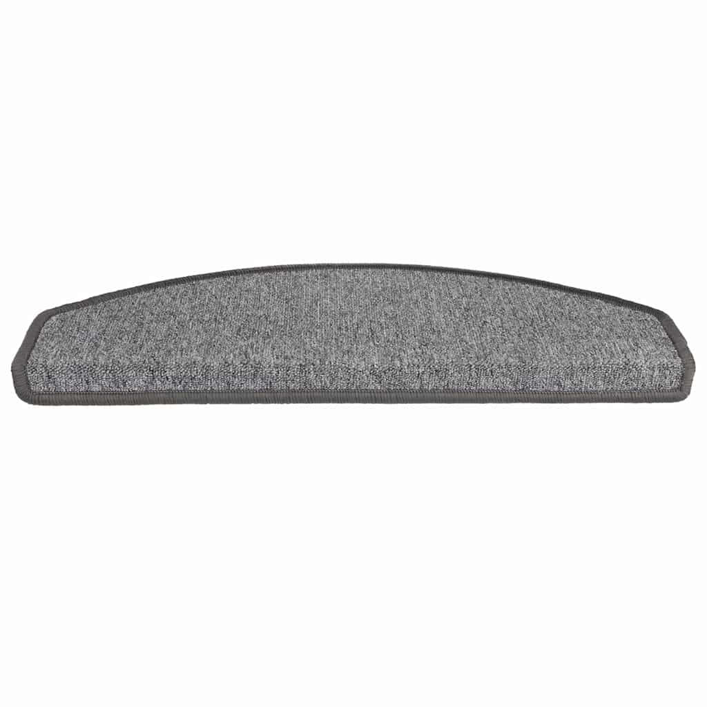 Tappetini per scale 30 pz 65x24x4 cm Grigio scuro Semicircolari Grandi