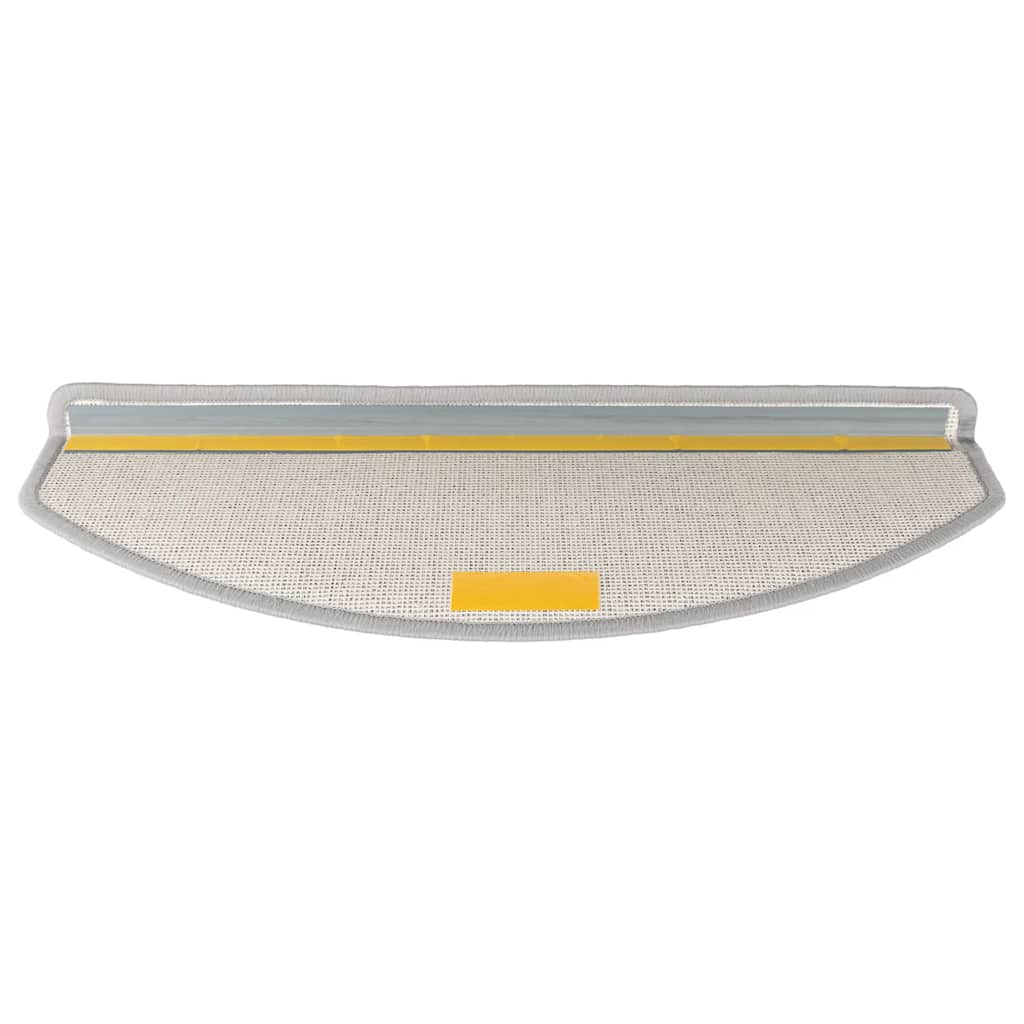 Tappetini per scale 30 pz 65x24x4 cm Grigio chiaro Semicircolari Grandi