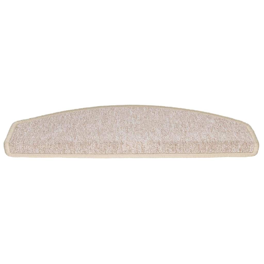 Tappetini per scale 30 pz 65x24x4 cm tortora semicircolari grandi