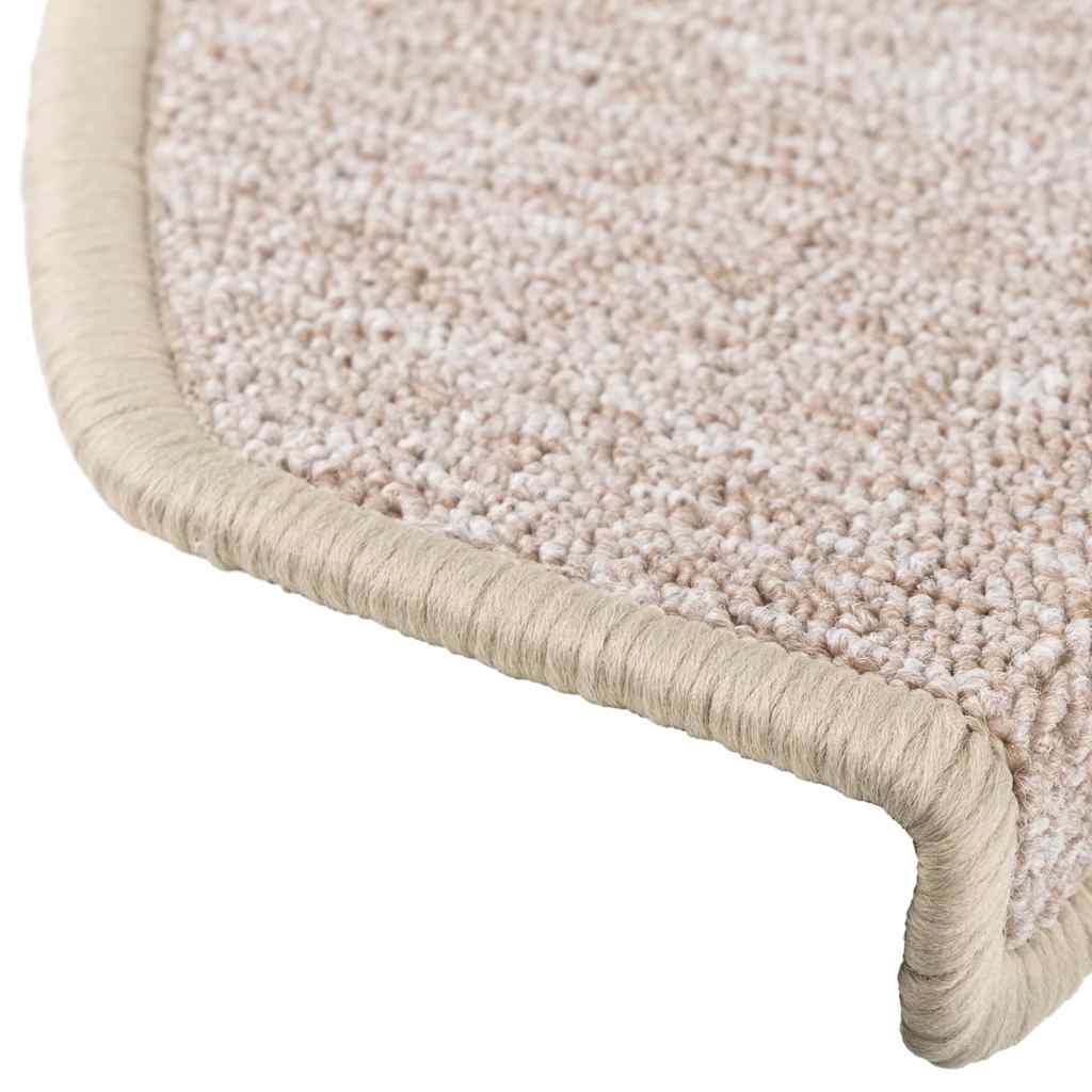 Tappetini per scale 30 pz 65x24x4 cm tortora semicircolari grandi