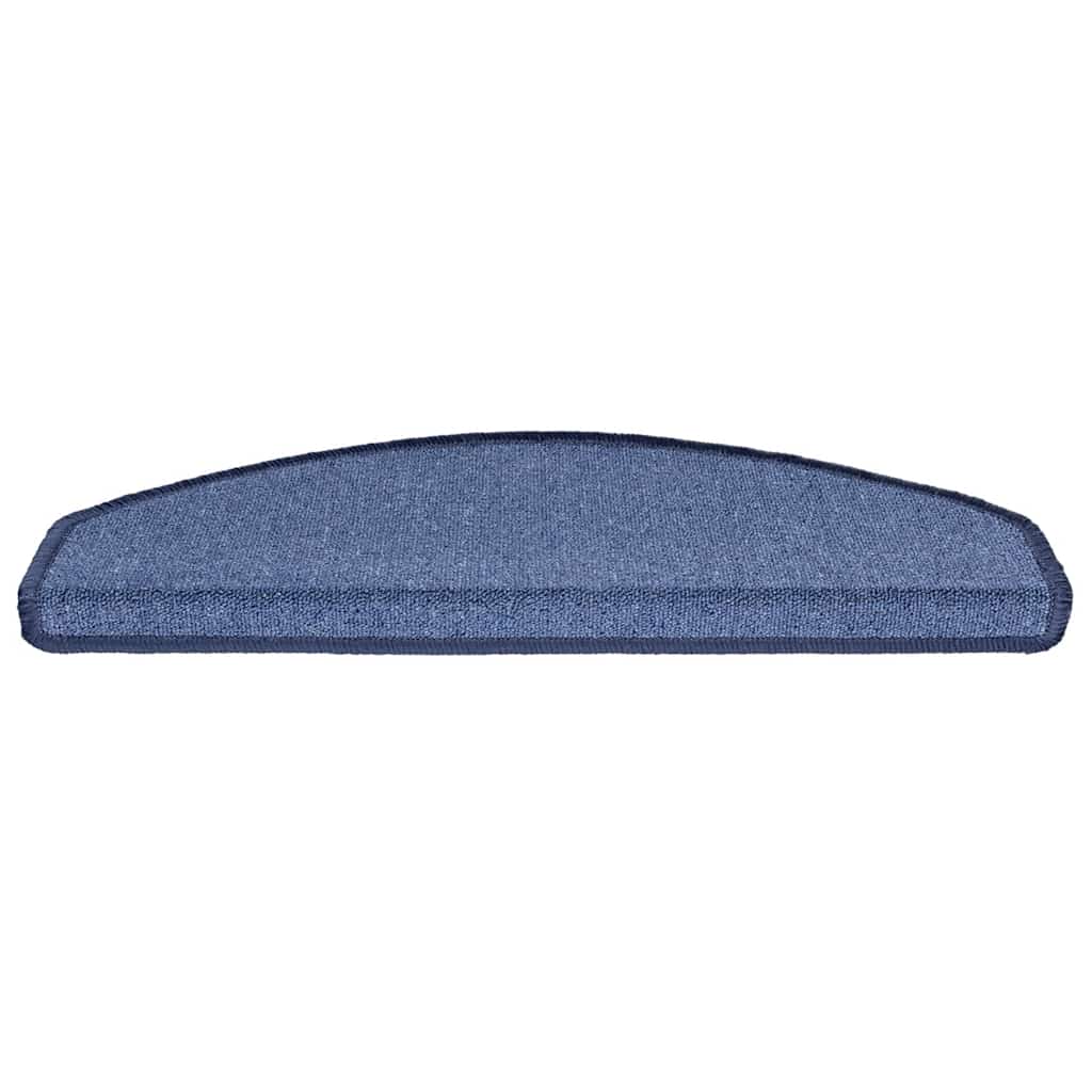 Tappetini per scale 30 pz 65x24x4 cm Blu Semicircolari Grandi