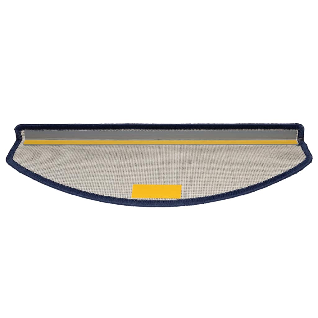 Tappetini per scale 30 pz 65x24x4 cm Blu Semicircolari Grandi
